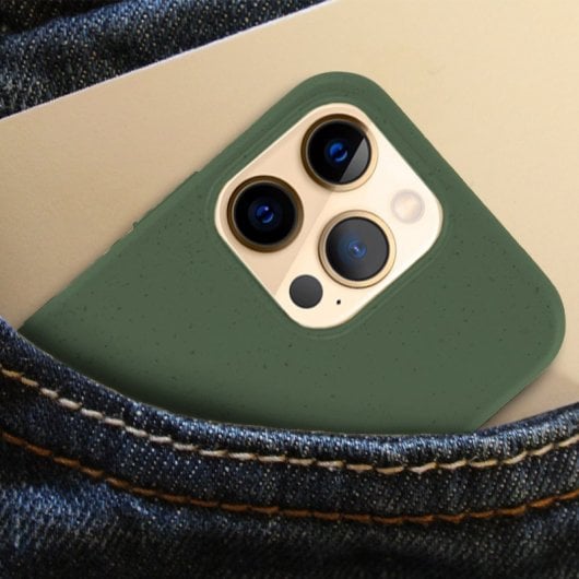 Coque écologique biodégradable vert frais pour iPhone 12 Pro Max