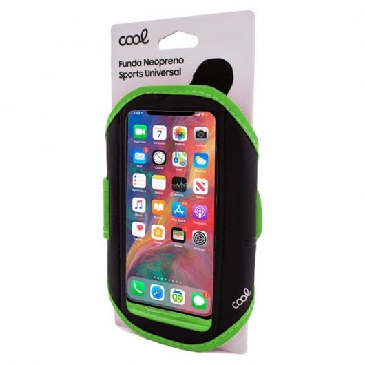 Coole universelle Neopren-Sport-Hülle in Grün für Smartphones 6"-6,7"