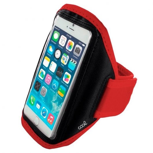 Coole Universal-Neopren-Sporttasche in Rot für Smartphones von 5,5 bis 6 Zoll
