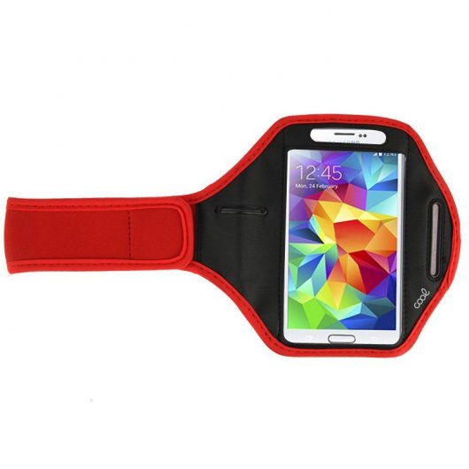Coole Universal-Neopren-Sporttasche in Rot für Smartphones von 5,5 bis 6 Zoll