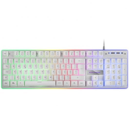 Mars Gaming MK220 Teclado Gaming Blanco H-MECH Layout Portugués