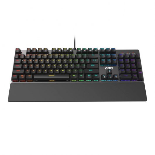 AOC GK500 Teclado Mecânico Gaming RGB Interruptores Red Outemu (PT)