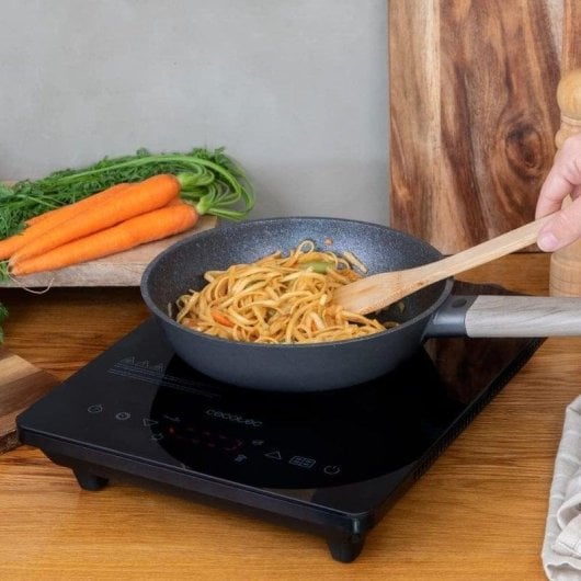 Placa de Indução Cecotec Full Crystal Onyx 2000W Vidro Touch Programas