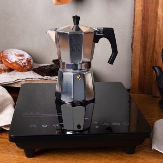 Placa de Indução Cecotec Full Crystal Onyx 2000W Vidro Touch Programas