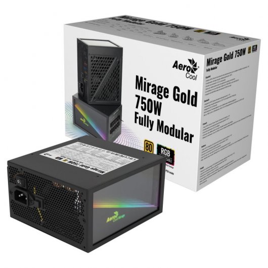 Aerocool Mirage Gold RGB 750W 80 Plus Oro Modulare