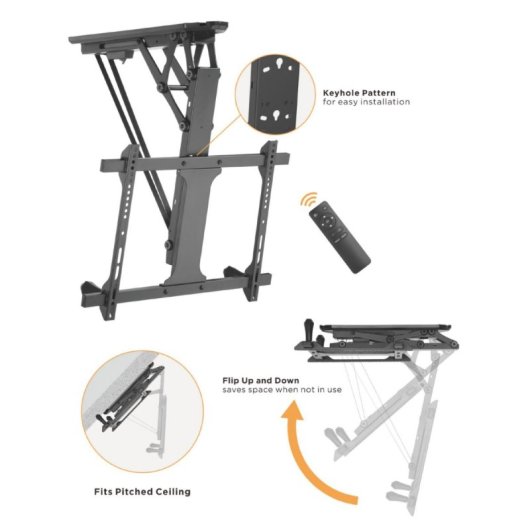 Equip 650329 TV-Halterung 177,8 cm (70") Schwarz