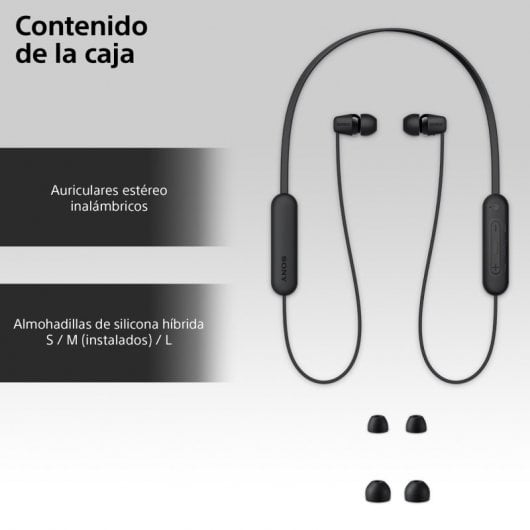 Cuffie Bluetooth Sony WI-C100 nere