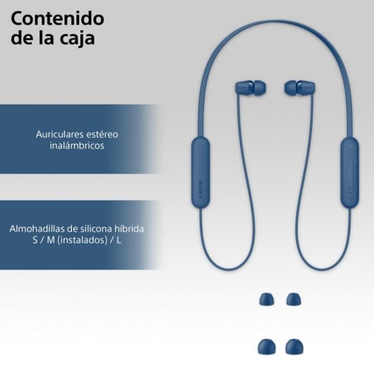 Casque Bluetooth Sony WI-C100 Bleu