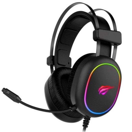 Auricolari Havit H2016U con cavo Gaming con Cancellazione del Rumore, RGB e microfono regolabile, neri