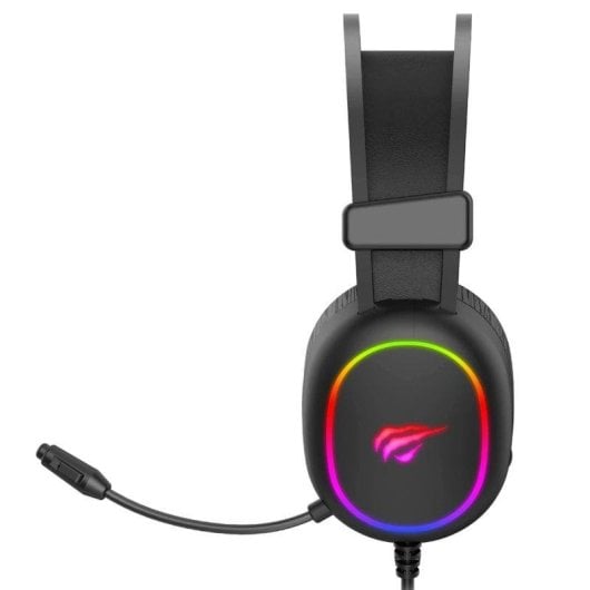 Auricolari Havit H2016U con cavo Gaming con Cancellazione del Rumore, RGB e microfono regolabile, neri