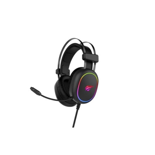 Auricolari Havit H2016U con cavo Gaming con Cancellazione del Rumore, RGB e microfono regolabile, neri