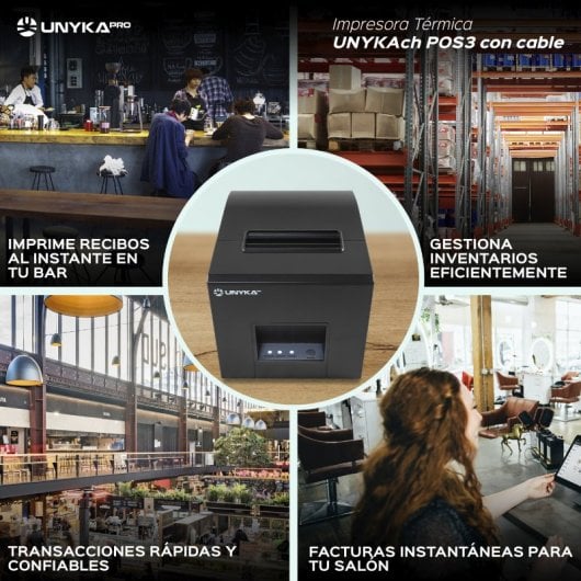 Unykach Pos3 Com Cabo Impressora de Tickets