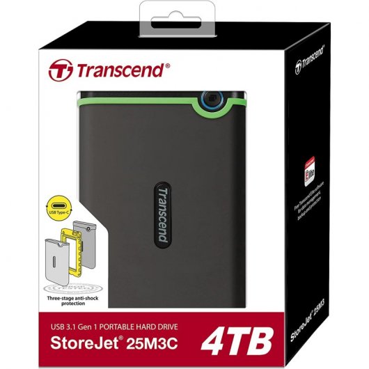 Transcend StoreJet 25M3C 4TB Externe Festplatte USB-C