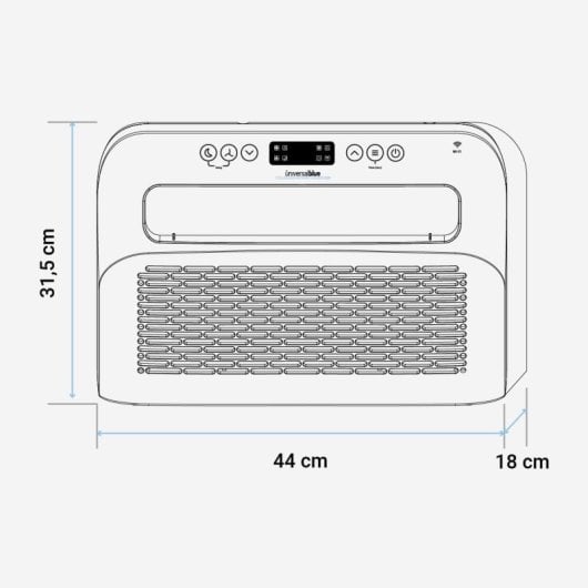 Climatizzatore portatile universale da finestra Colorado Adventur 5012W blu 1250 Frigories