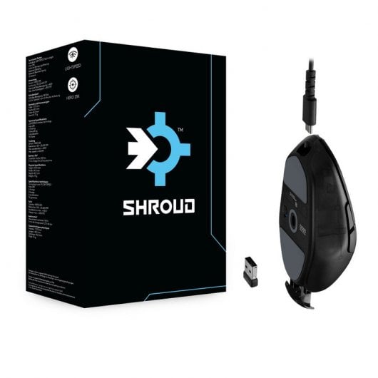 Mouse da gioco wireless Logitech G303 Shroud Edition 25000 DPI Nero