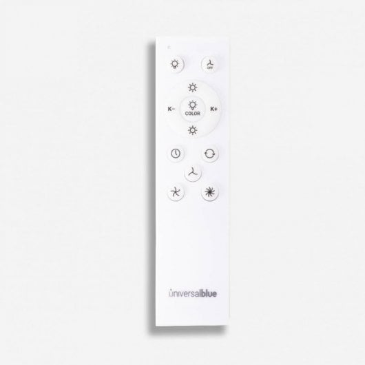 Universal Blue KAI 5019 Ventilador de Techo Aspas Ocultas con Luz LED y Mando WiFi 59W Blanco