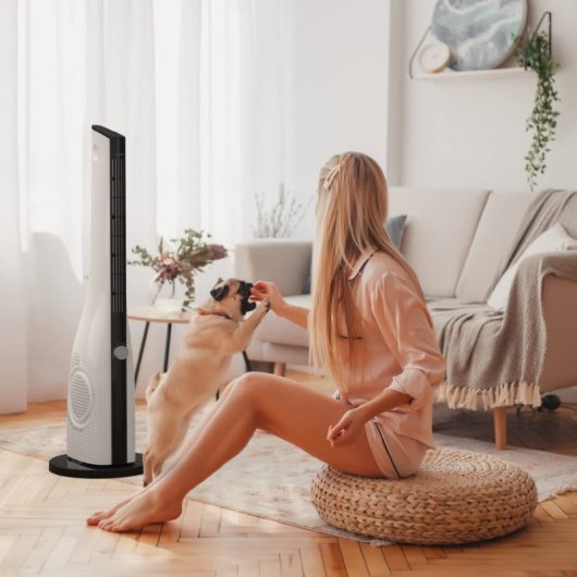Universal Blue Baqueira 5050 Ventilador de Torre 50W Negro/Blanco