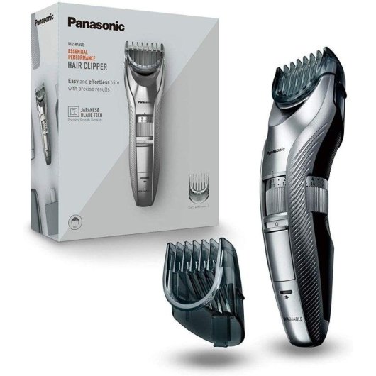 Tondeuse Homme Panasonic ER-GC71-S503 Sans Fil 38 Longueurs 40min 2 Sabots Étanche