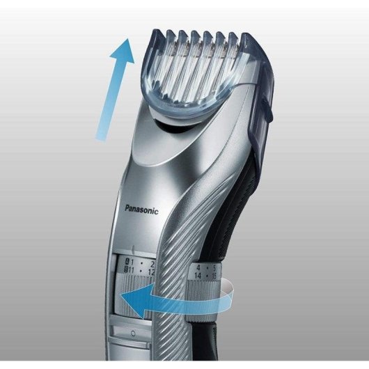 Tondeuse Homme Panasonic ER-GC71-S503 Sans Fil 38 Longueurs 40min 2 Sabots Étanche