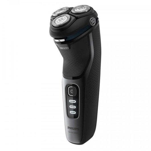 Rasoio Elettrico Viso Philips S3231/52 Senza Filo 60 min Funzionamento a Umido 3 Testine Ricarica Rapida
