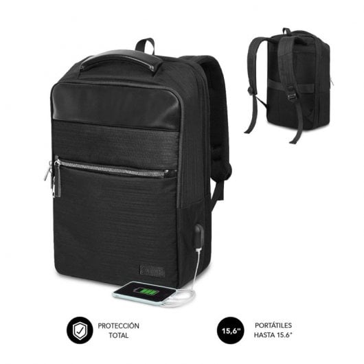Subblim Business V2 AP Backpack Mochila de Negocios Negra para Portátil hasta 15.6"