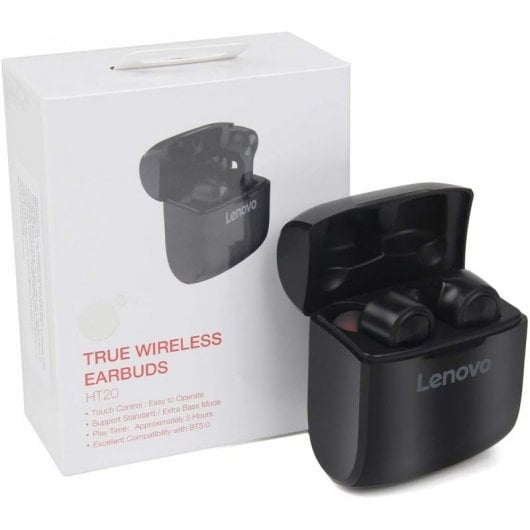 Lenovo HT-20 Auriculares Sem Fios Pretos