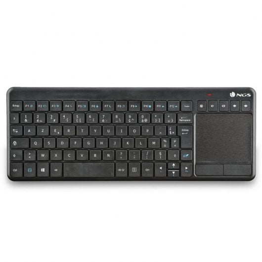 NGS TV Warrior Teclado Sem Fios Touchpad Preto