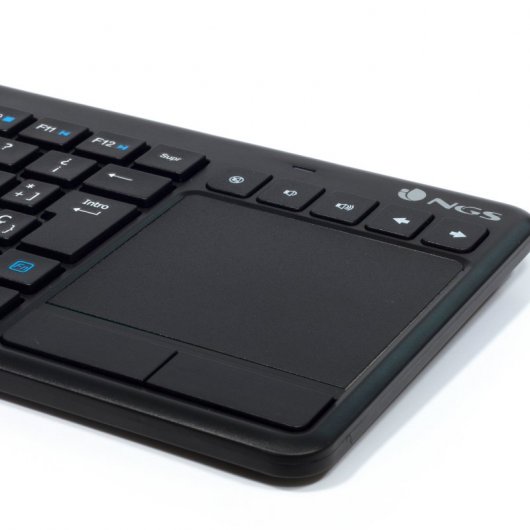 NGS TV Warrior Teclado Sem Fios Touchpad Preto