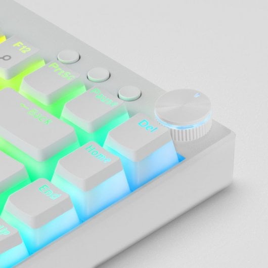 Mars Gaming Mkcloud Teclado Mecânico Sem Fios Gaming RGB Branco Switch Azul