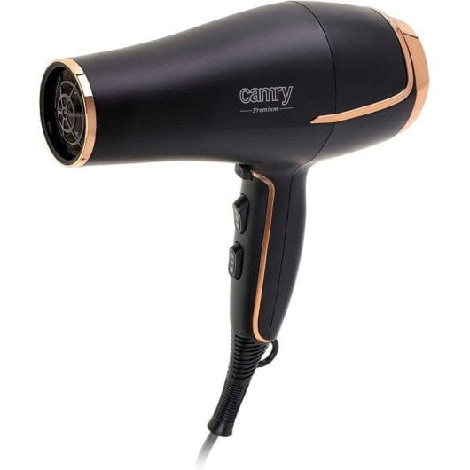 Sèche-cheveux avec Diffuseur Camry CR2255 2200W 3 Températures 2 Vitesses Accessoires Noir Cuivre