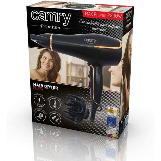 Camry CR2255 Secador de Cabelo 2200W Preto/Cobre