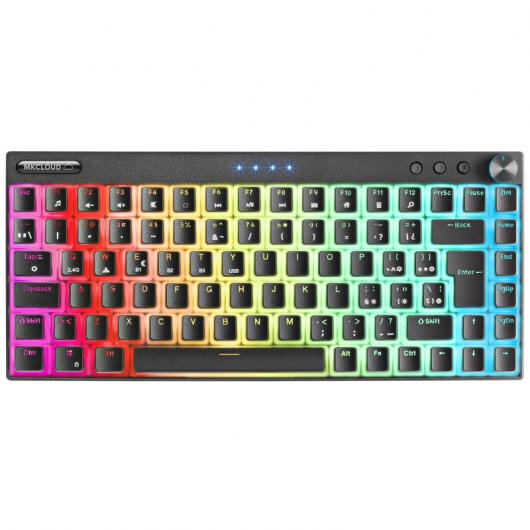 Mars Gaming MKCLOUD Teclado Mecánico Inalámbrico RGB Negro Switch Azul
