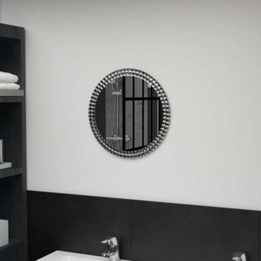 Vidaxl Espejo De Pared De Vidrio Templado 40 Cm