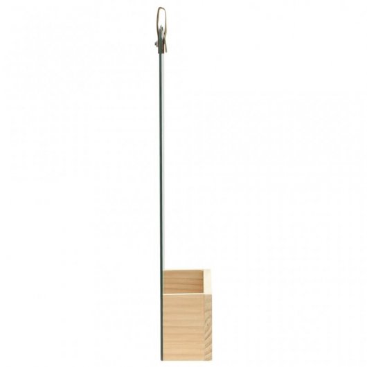 Vidaxl Espejo De Pared De Madera Maciza De Pino 23x39,5 Cm