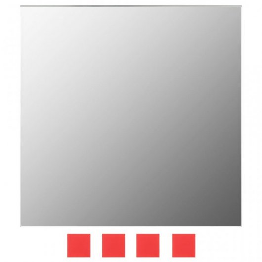Vidaxl Conjunto De Espejos De Pared Cuadrados Vidrio 7 Piezas