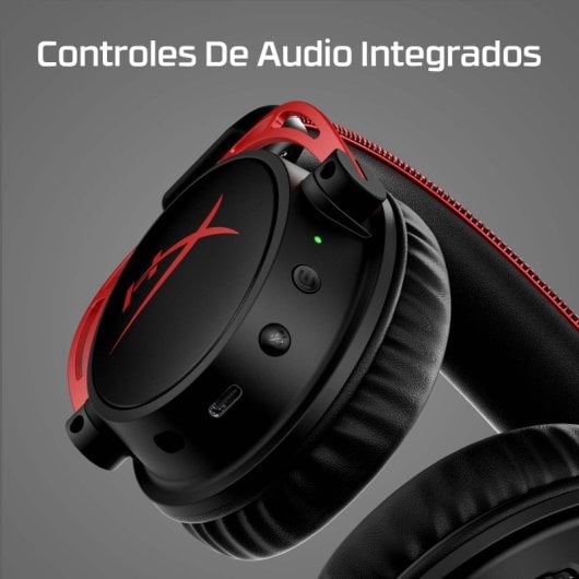 HyperX Cloud Alpha Wireless Headset Gaming Sem Fios PC Preto/Vermelho