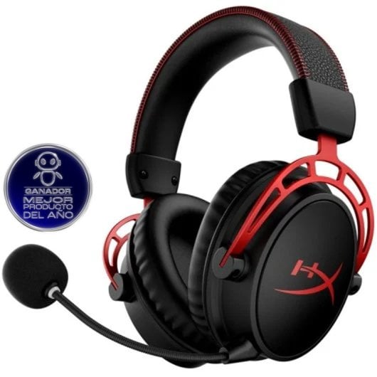 HyperX Cloud Alpha Wireless Auriculares Gaming Inalámbricos PC Negro/Rojo