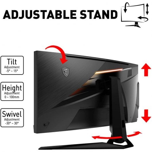 MSI Optix MEG381CQR Plus 37.5" LED Rapid IPS UWQHD+ 175Hz G-Sync Ultimate Curvo