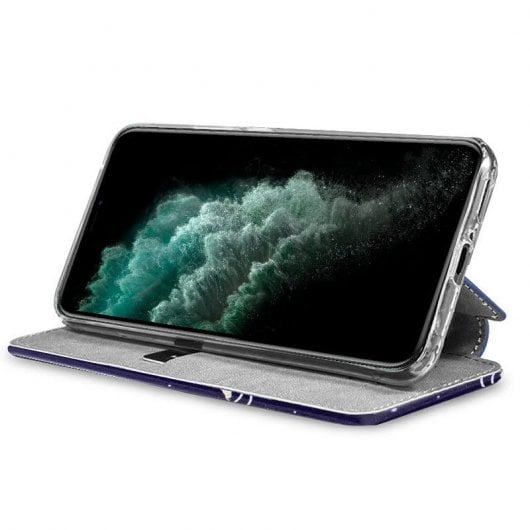 Cool Flip Cover Capa para iPhone 11 Pro Max Desenhos Astronauta