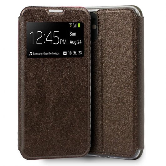 Fantastica custodia Flip Cover in bronzo liscio per iPhone 11