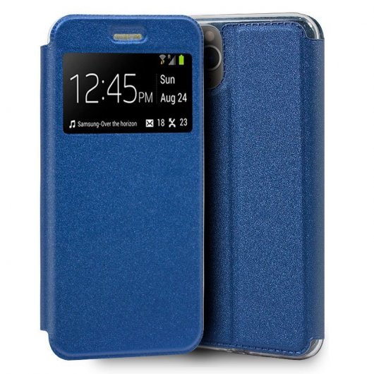 Coque à rabat uni bleu cool pour iPhone 11 Pro