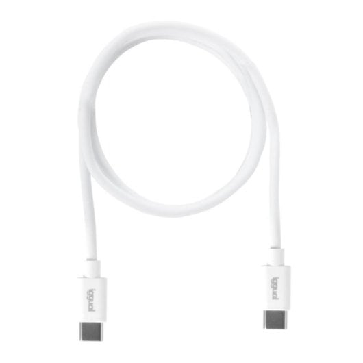 Cabo USB-C iggual Quickcharge 3.0 1m Branco transferência rápida 3A