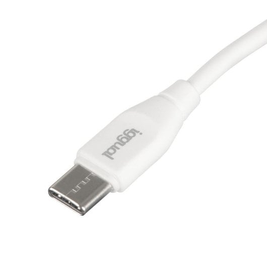 Cabo USB-C iggual Quickcharge 3.0 1m Branco transferência rápida 3A
