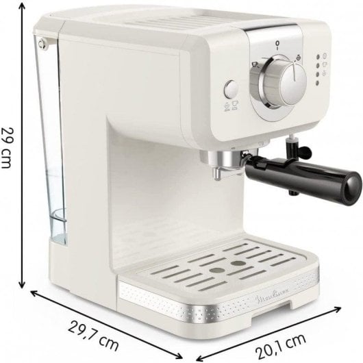 Cafetera Espresso Moulinex XP330A10 1,5L 15 bars avec buse vapeur et chauffe-tasses