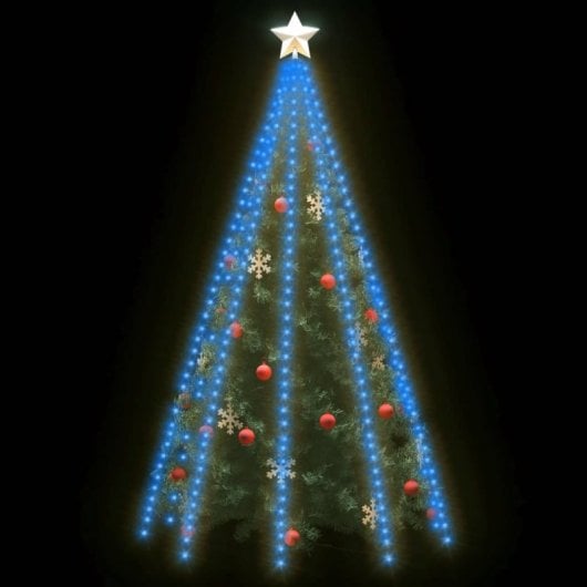 VidaXL Rete di Luci per Albero di Natale 400 LED Blu 400cm