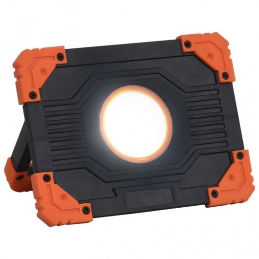 vidaXL Projecteur LED ABS portable 10 W Blanc froid