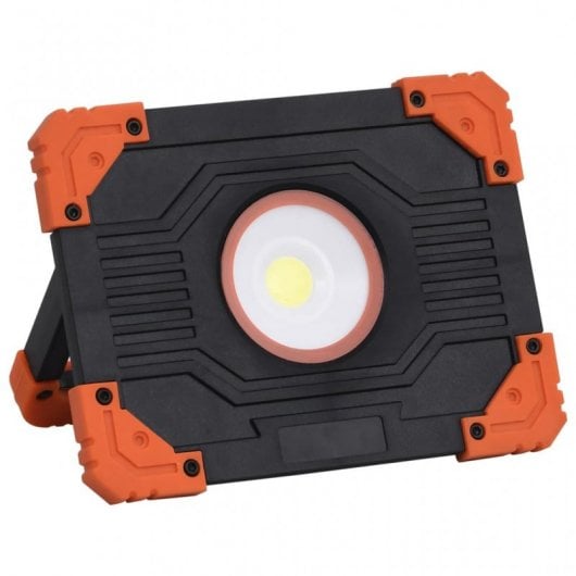 vidaXL Projecteur LED ABS portable 10 W Blanc froid