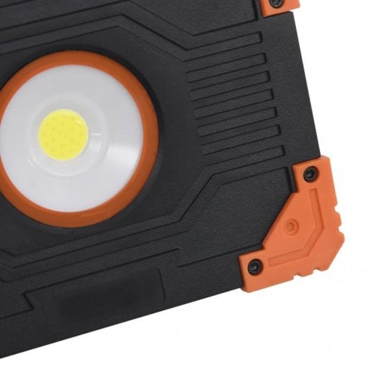 vidaXL Projecteur LED ABS portable 10 W Blanc froid