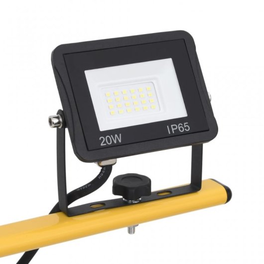 vidaXL Foco LED con trípode 2x20 W blanco frío