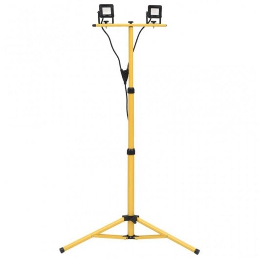 vidaXL Foco LED con trípode 2x10 W blanco frío